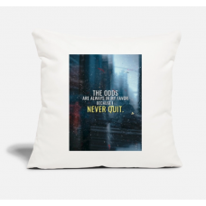 The Odds Are Always In My Favor Natural White Pillow